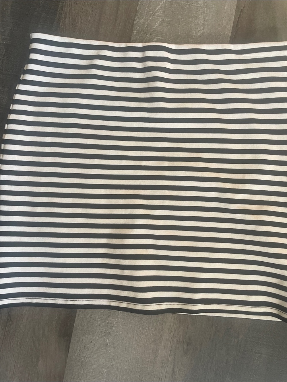 Sunday Best Black and White Striped Mini Skirt